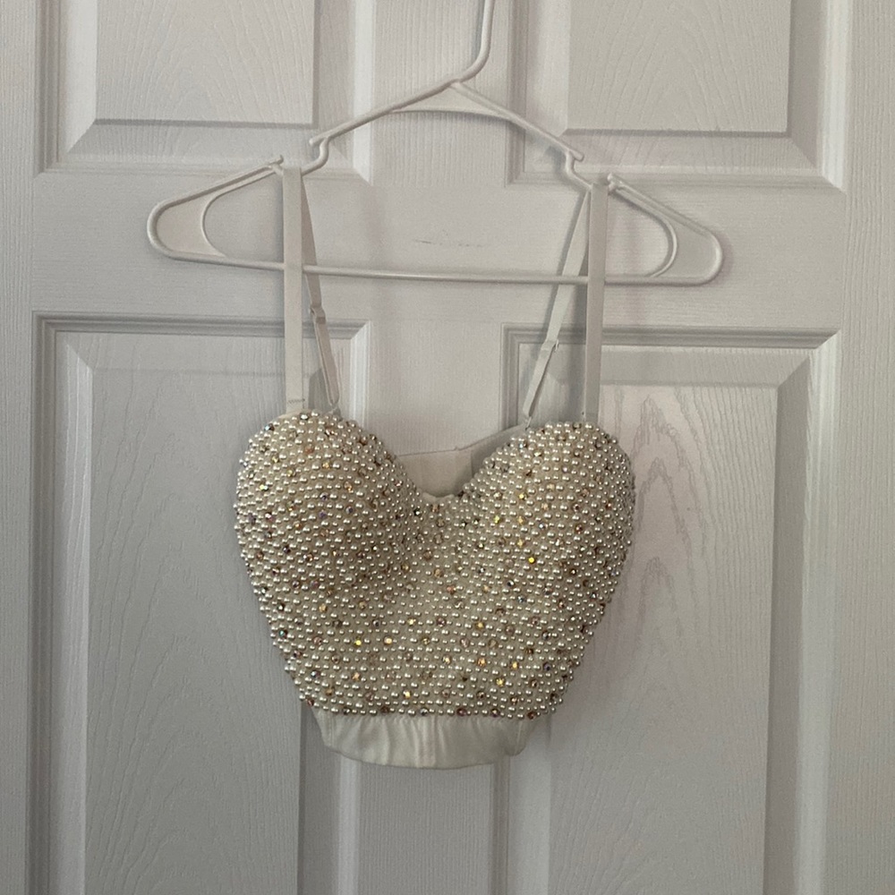 Beaded corset top